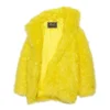 Giacca unisex in pelliccia sintetica FW21, giallo 663000TKQ077200