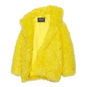 Giacca unisex in pelliccia sintetica FW21, giallo 663000TKQ077200
