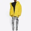 Giacca unisex in pelliccia sintetica FW21, giallo 663000TKQ077200