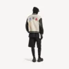 Giacca varsity da uomo Balenciaga | Collaborazione NBA, colore avorio