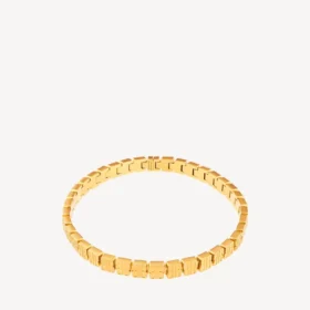 Girocollo da donna con mini maglie “nano” in oro lucido