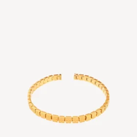 Girocollo da donna con mini maglie “nano” in oro lucido