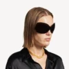 Girocollo da donna con mini maglie “nano” in oro lucido
