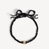 Girocollo da donna “nano ribbon bb” in nero/oro lucido Girocollo da donna “nano ribbon bb” in nero/oro lucido