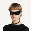 Girocollo da donna “nano ribbon bb” in nero/oro lucido Girocollo da donna “nano ribbon bb” in nero/oro lucido