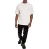 go Maglia unisex di lusso a girocollo in cotone a maniche corte, bianca 612966TIVG59055