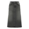Gonna a trapezio FW21 “Denim grigio slavato” 646913TBP477767