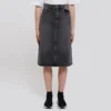 Gonna a trapezio FW21 “Denim grigio slavato” 646913TBP477767