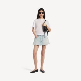 Gonna-pantaloncino da donna in azzurro