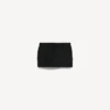 Gonna-pantaloncino mini da donna su misura in nero Gonna-pantaloncino mini da donna su misura in nero