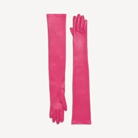 Guanti lunghi da donna in rosa Guanti lunghi da donna in rosa