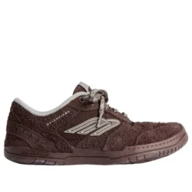 Hamptons Sneaker in pelle scamosciata “Dark Brown Grey” 841765WHPSU2290WHITE