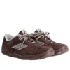 Hamptons Sneaker in pelle scamosciata “Dark Brown Grey” 841765WHPSU2290WHITE