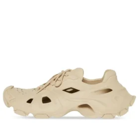 HD Sneakers stringate con cut-out “Beige” 702421W3CES9300