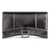 Hourglass Wallet with Chain in Metallic Grey 6560502AAVG1314