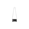 Hourglass Wallet with Chain in Metallic Grey 6560502AAVG1314