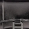 Hourglass Wallet with Chain in Metallic Grey 6560502AAVG1314