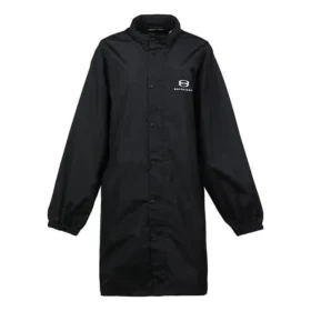 Impermeabile con logo intarsiato “Black” 681449TLO061000
