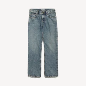 Jeans da donna dalla vestibilità regolare in blu vintage sporco