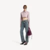 Jeans da donna dalla vestibilità regolare in blu vintage sporco
