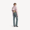 Jeans da donna dalla vestibilità regolare in blu vintage sporco