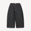 Jeans da uomo a gamba curva in indaco grezzo Jeans da uomo a gamba curva in indaco grezzo
