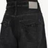 Jeans da uomo a vita curva in nero Jeans da uomo a vita curva in nero