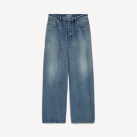 Jeans larghi da uomo in blu scuro