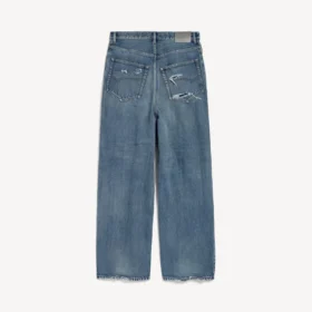 Jeans larghi da uomo in blu scuro