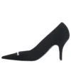 Knife 2.0 80 mm Pump “Maglia riciclata testurizzata in bianco e nero” 671123W2CW11090