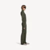 Leggings svasati da donna in stile techwear nei colori kaki/lime