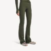 Leggings svasati da donna in stile techwear nei colori kaki/lime