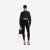 Leggings techwear da donna in nero