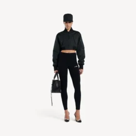 Leggings techwear da donna in nero