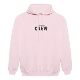 Maglia a girocollo con stampa alfabetica rosa 578135TIV751900