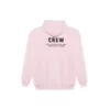 Maglia a girocollo con stampa alfabetica rosa 578135TIV751900