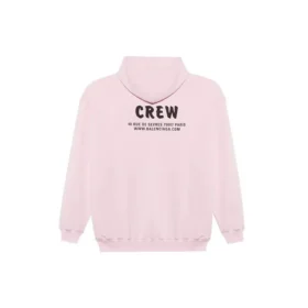 Maglia a girocollo con stampa alfabetica rosa 578135TIV751900