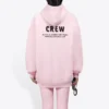 Maglia a girocollo con stampa alfabetica rosa 578135TIV751900