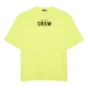 Maglia a maniche corte da uomo Balenciaga con stampa alfabetica, verde fluorescente 620969TIVG97072
