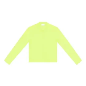 Maglia a maniche lunghe con collo rotondo “Giallo fluo” 704103TMVB77204