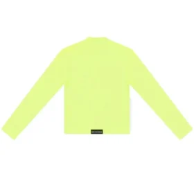 Maglia a maniche lunghe con collo rotondo “Giallo fluo” 704103TMVB77204