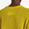 Maglia da donna a girocollo corta in giallo scuro Maglia da donna a girocollo corta in giallo scuro