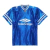 Maglia da football 3B con scollo a V in jersey lucido, oversize “Blu reale/Bianco” 857113TTVQ74701