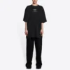 Maglia FW21 ampia a maniche corte, nera 651795TJV900107