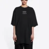 Maglia FW21 ampia a maniche corte, nera 651795TJV900107