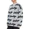 Maglia in cotone a girocollo 3D Scribble “White” 625985T31809040