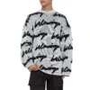 Maglia in cotone a girocollo 3D Scribble “White” 625985T31809040