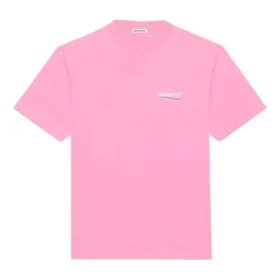 Maglietta a girocollo con logo della Political Campaign, rosa/rosso 641655TJVF75713