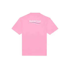 Maglietta a girocollo con logo della Political Campaign, rosa/rosso 641655TJVF75713