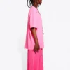 Maglietta a girocollo con logo della Political Campaign, rosa/rosso 641655TJVF75713